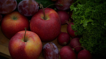 Fresh fruits and vegetables representing declining soil nutrient density